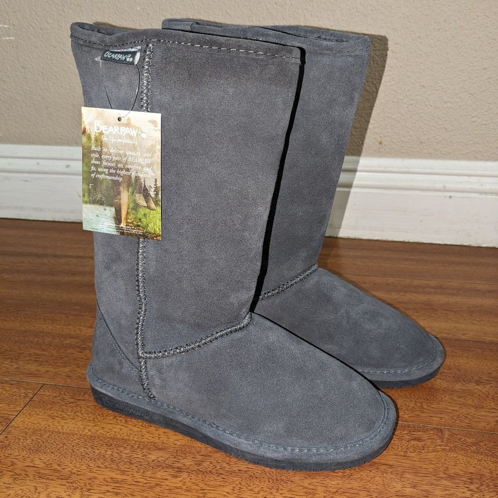 Bearpaw Cloud II Women's Boots, Size 7, Charcoal, New with tag
